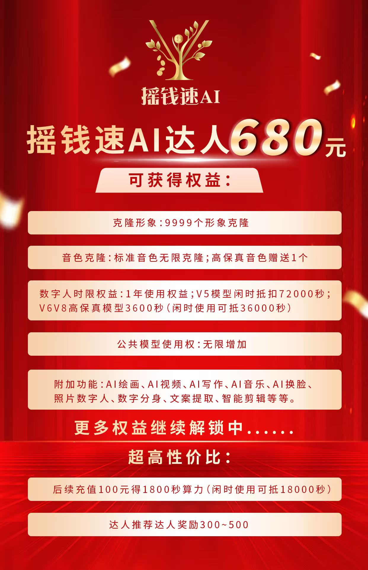 摇钱速价格算力
